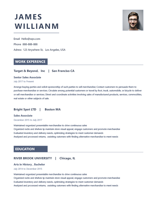 Resume Template Informational